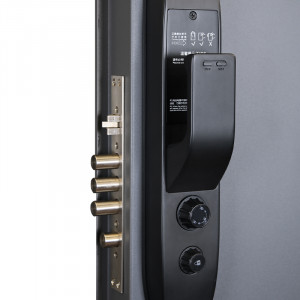 Биометрический врезной дверной замок Smart lock Black