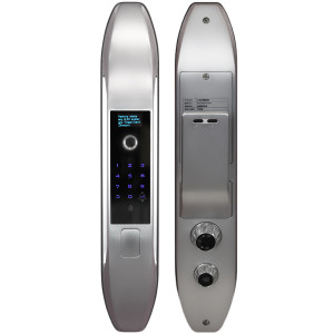 Биометрический врезной дверной замок Smart lock Silver