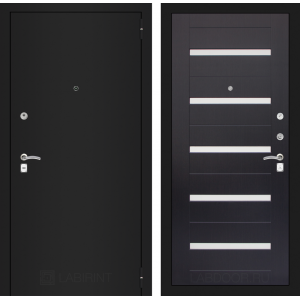 Входная дверь CLASSIC шагрень черная 01 - Венге