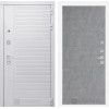 Входная дверь PIANO WHITE 21 - Бетон светлый 880х2050 правая/левая