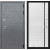 Входная дверь COSMO 22 - Белый софт, черная вставка