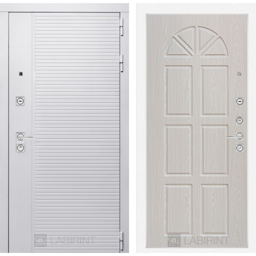 Входная дверь PIANO WHITE 15 - Алмон 25 880х2050 правая/левая