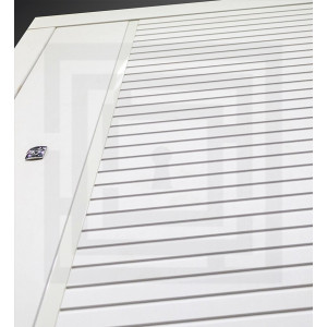 Входная дверь PIANO WHITE 22 - Белый софт, черная вставка 880х2050 правая/левая
