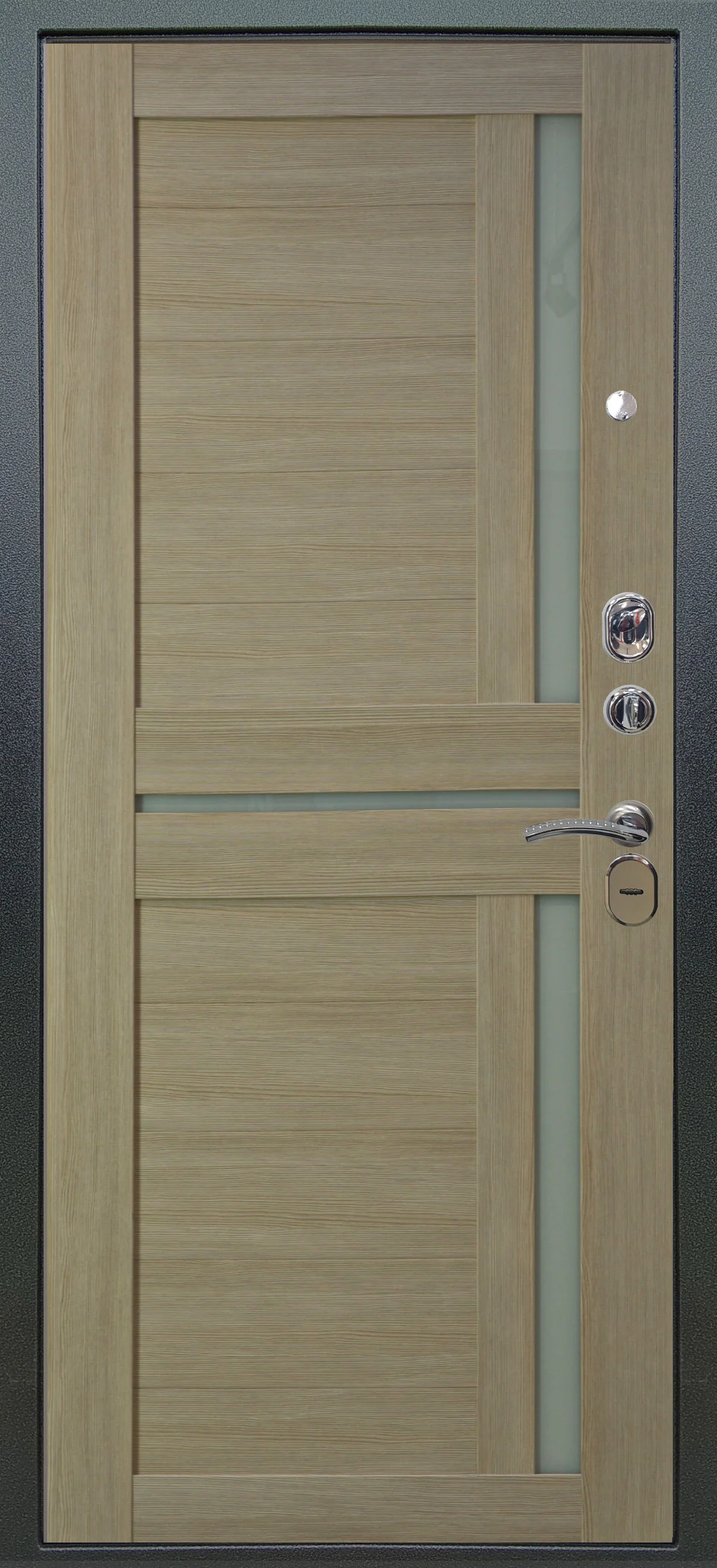 Входная дверь Аlex Doors Агат темный бетон \ Мирра Буксус