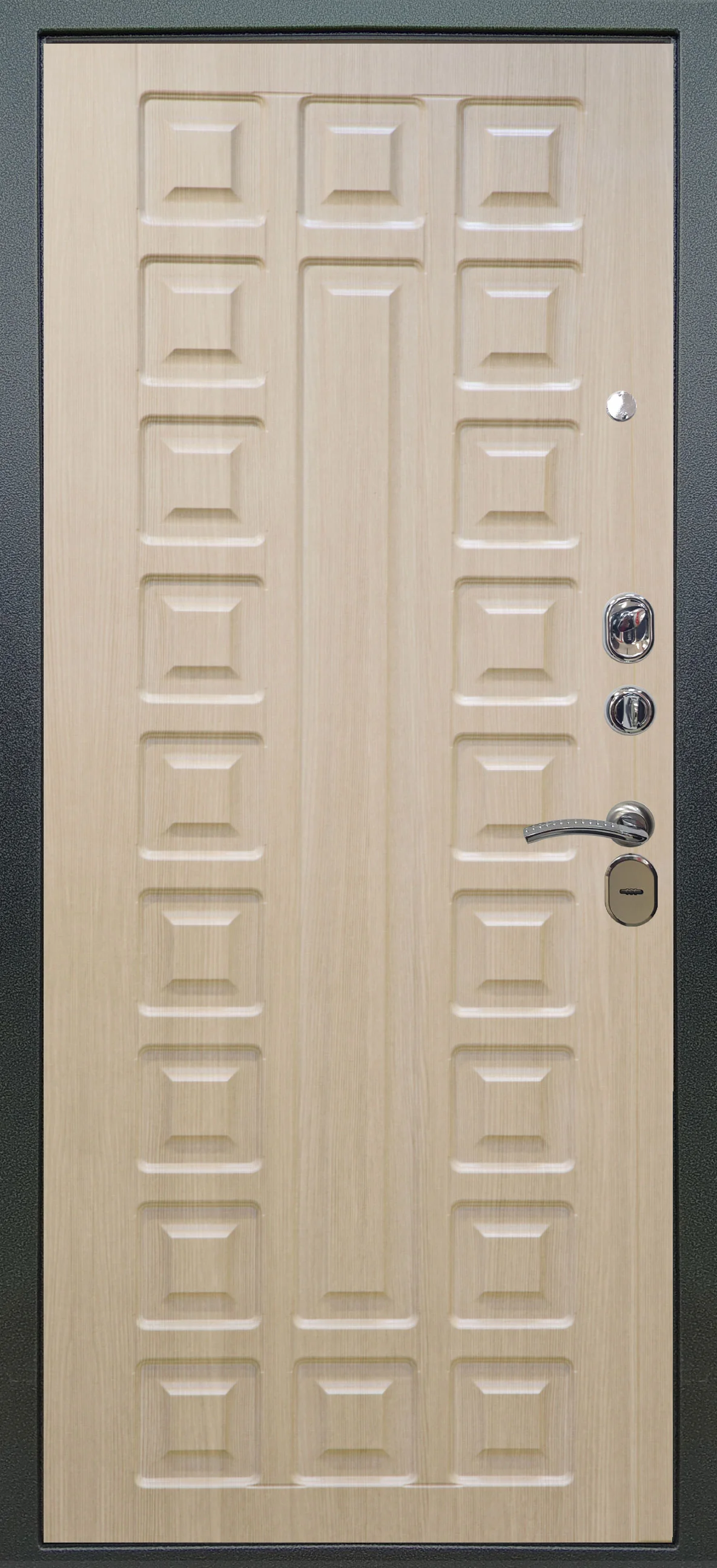 Входная дверь Аlex Doors Элегант Венге горизонт \ СНТР ларче светлый