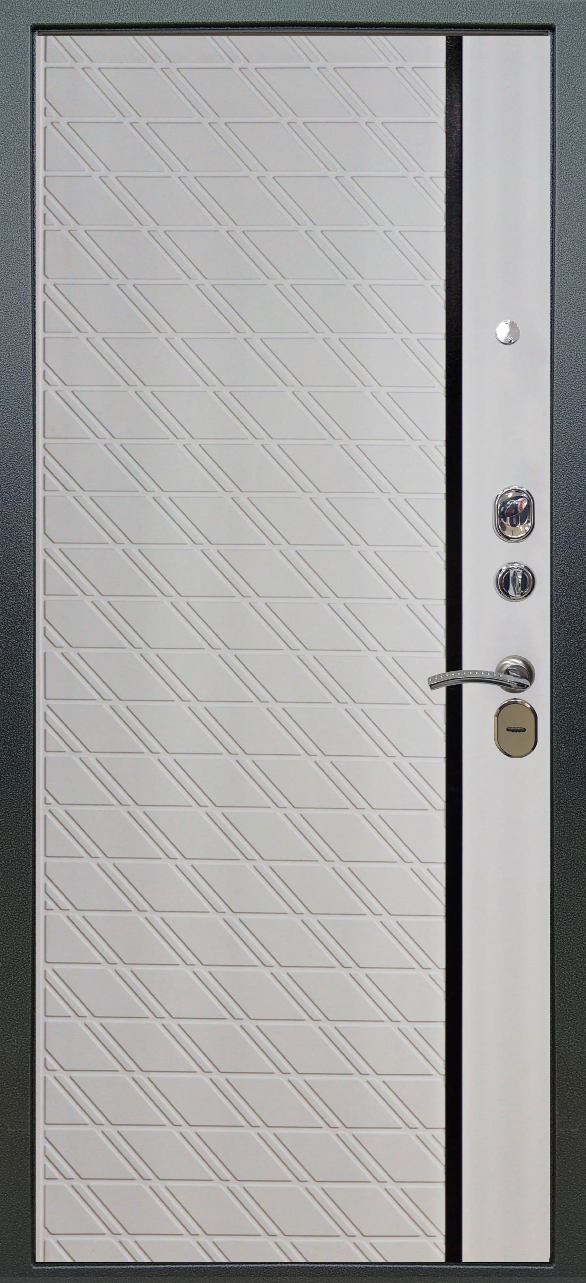 Входная дверь Аlex Doors Элегант Венге горизонт \ Тори Белый софт