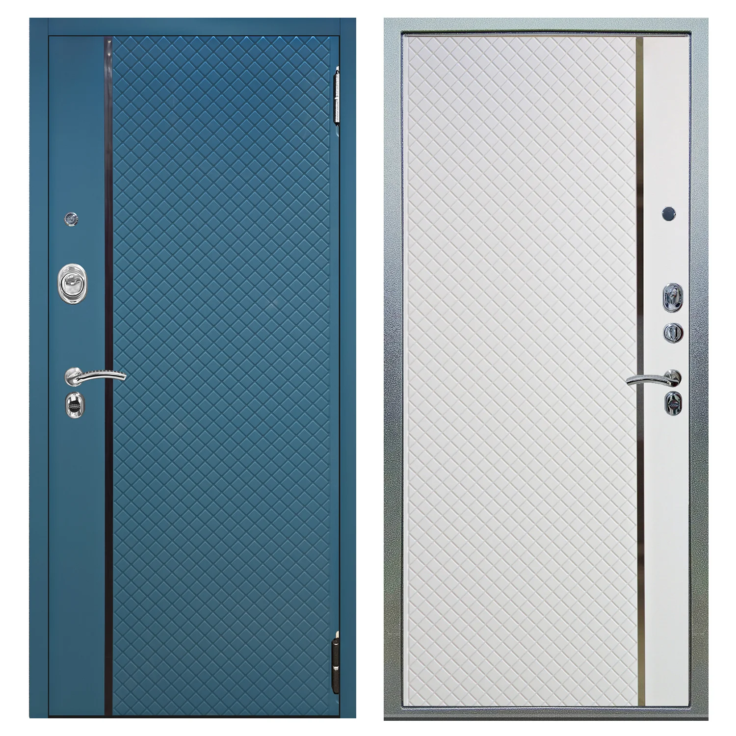 Входная дверь Аlex Doors Форт \ Гауда роял вуд белый