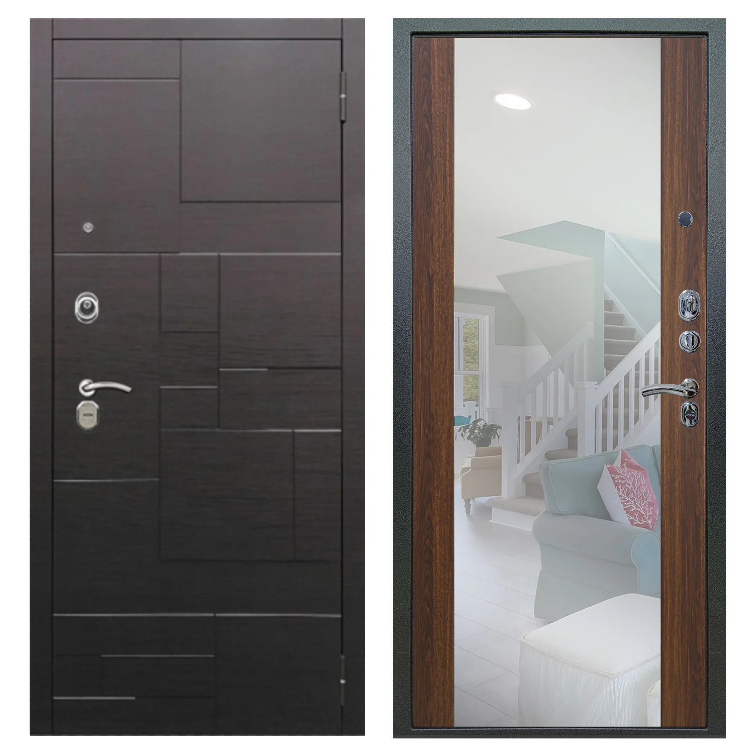 Входная дверь Аlex Doors Форт \ Вояж статус коньяк