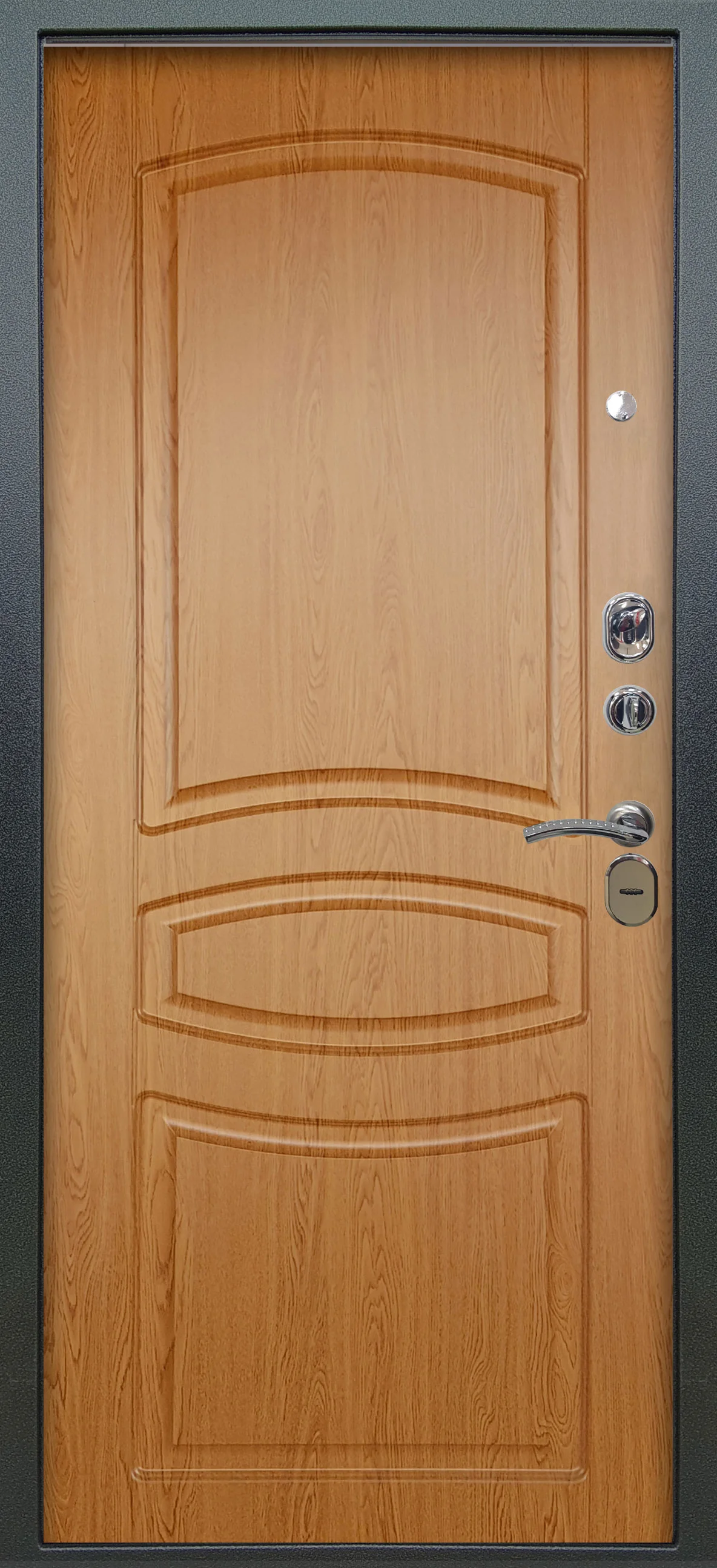Входная дверь Аlex Doors Лофт венге \ Монако дуб светлый