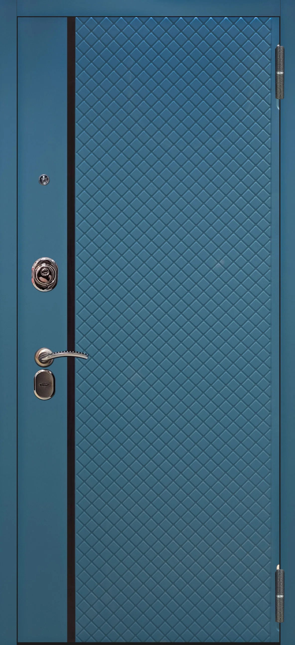 Входная дверь Аlex Doors Рина Бирюза софт \ Самсон венге