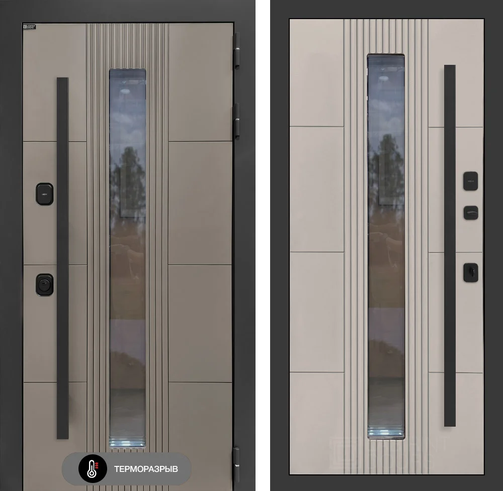 Входная дверь Термолаб 2 Про со стеклопакетом