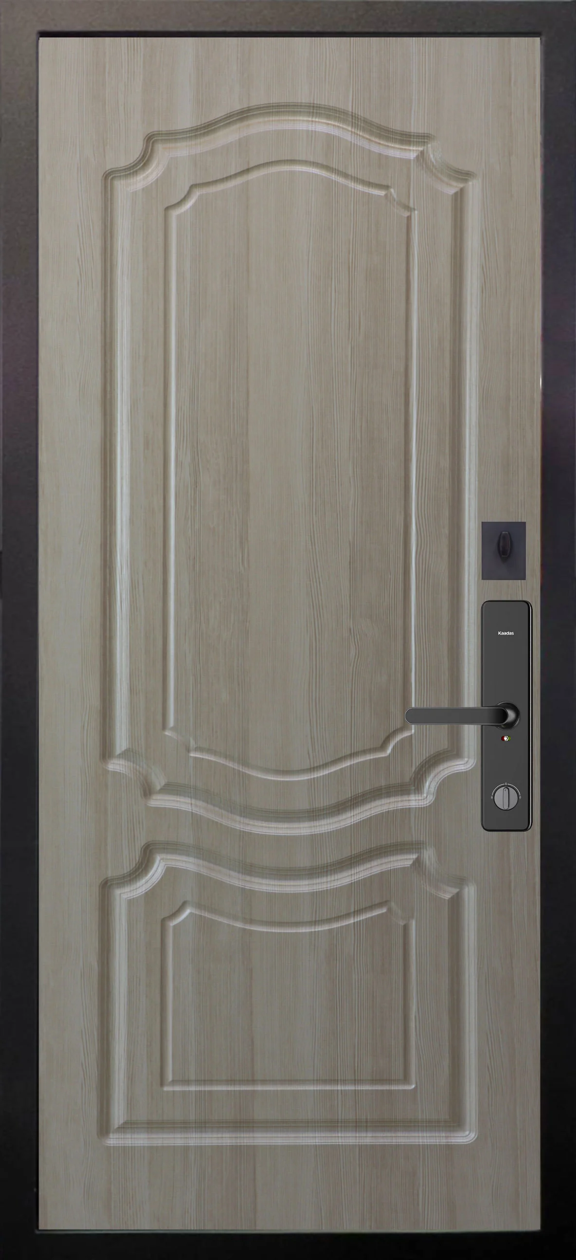 Входные двери Alex Doors Electronik Рина Бирюза софт / Мишель Ларче светлый