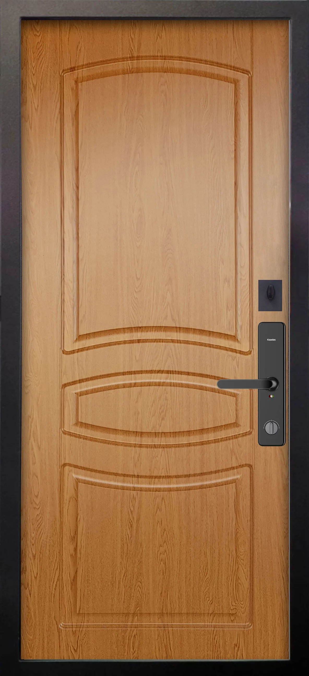 Входные двери Alex Doors Electronik Рина Бирюза софт / Монако дуб светлый